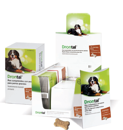Drontal Plus XL comprimidos con aroma para perros grandes Vetoquinol